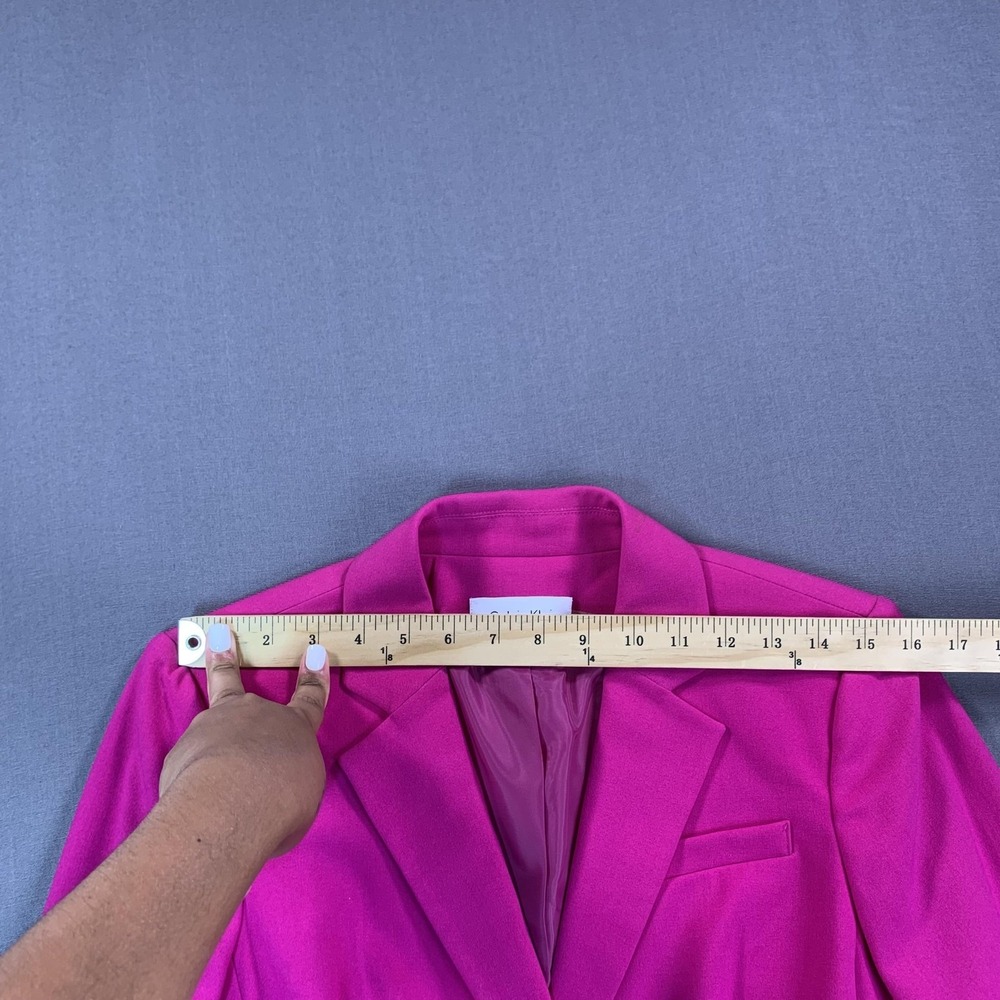 Calvin Klein Blazers Womens 6 Pink & Blue Lined Notch Lapel Classic Lot Of 2 - Picture 7 of 16